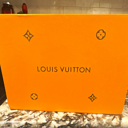 Louis vuitton orange logo - louis, gift