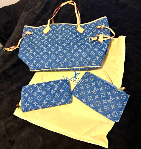 Louis vuitton neverfull blue - vuitton,