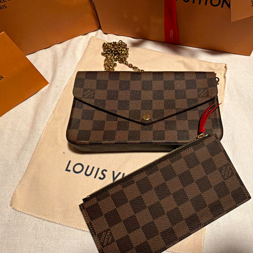 Louis vuitton damier - vuitton, ebene